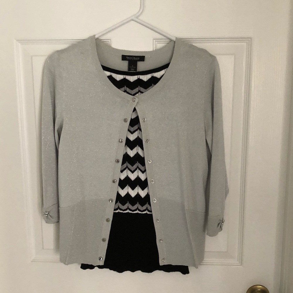 White House Black Market Cardigan and Shell